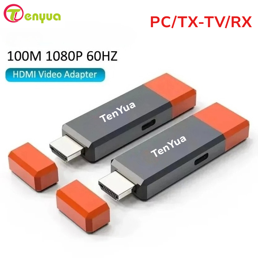 50M 100M 무선 HDMI 호환 송신기 수신기 플러 - Hdmi Adapter 리뷰 및 가격