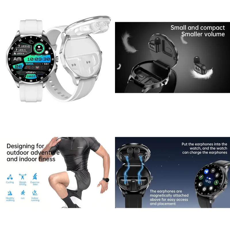 OEM AMOLED 1.43인치 스마트워치와 무선 이어 - Smart Watch 리뷰 및 가격