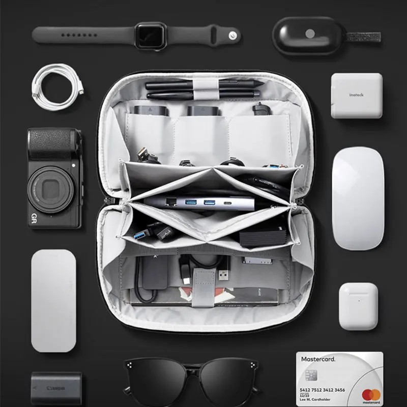 다기능 디지털 액세서리 가방, 업그레이드된 방수 나일론 - Cable Organizer 리뷰 및 가격