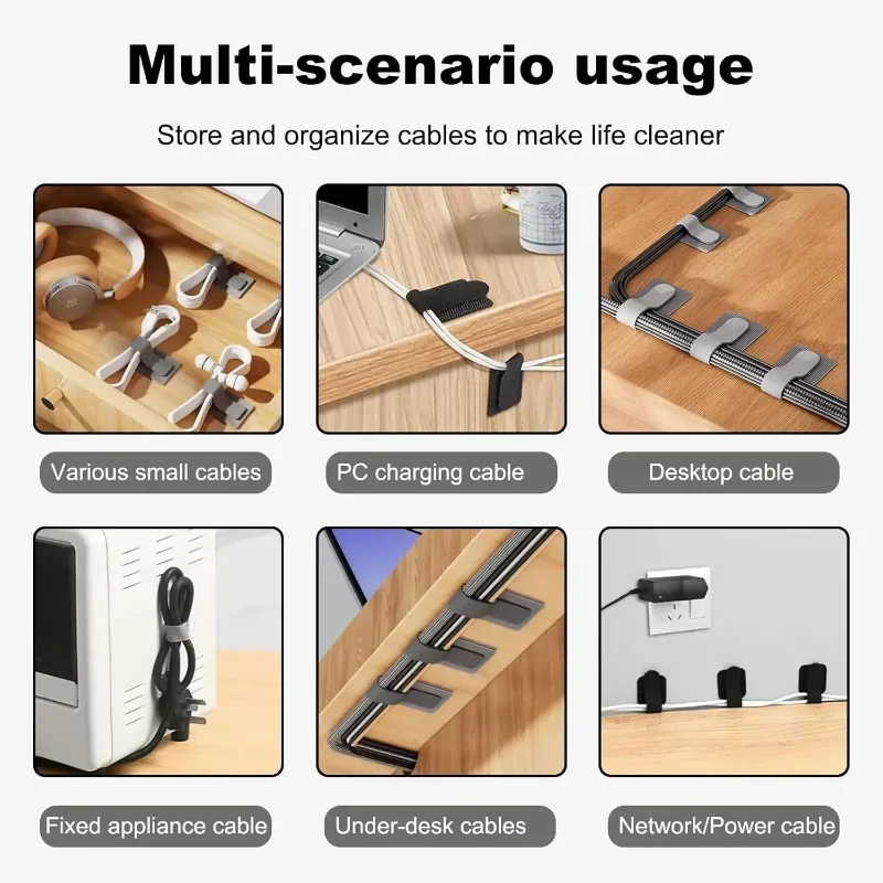 재사용 가능한 케이블 타이, 새로운 고정식 와이어 정리 - Cable Organizer 리뷰 및 가격