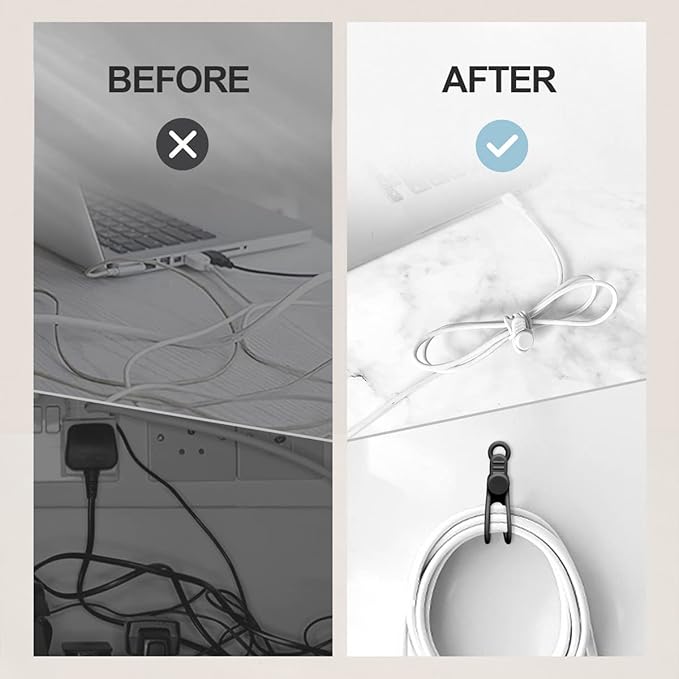 10개 실리콘 케이블 타이, 코드 정리기, 케이블 스트 - Cable Organizer 리뷰 및 가격