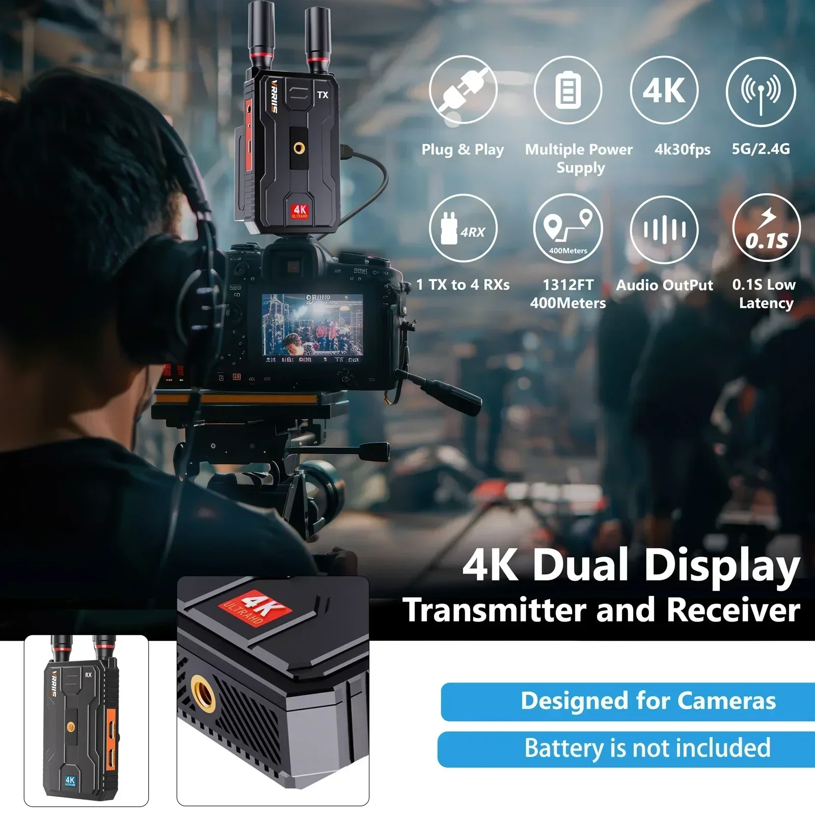 400m 5G 4K 무선 비디오 송신기 수신기 HDMI - Hdmi Adapter 리뷰 및 가격